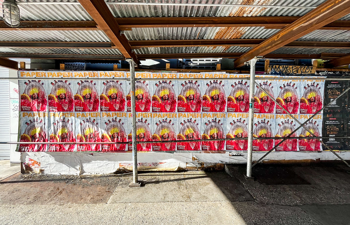 Wheatpasting San Francisco - street poster takeover for Kerwin Frost and PAPER magazine