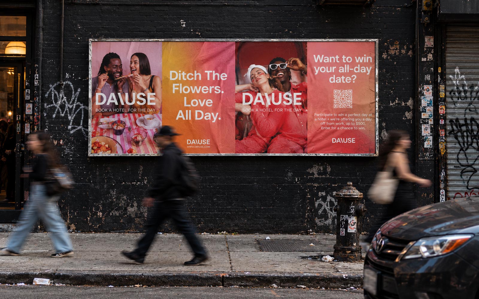 Wheatpasting San Francisco - street poster campaign for DayUse